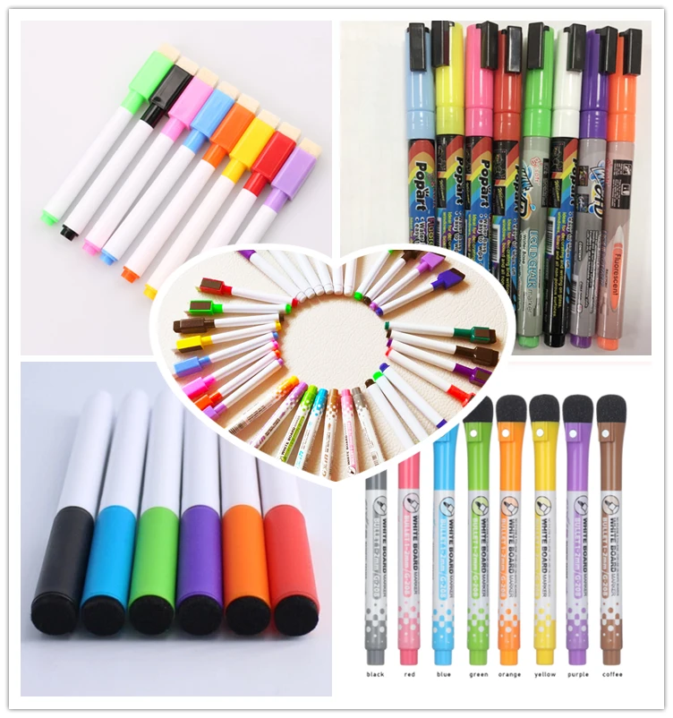 Stain Resistant Dry Erase Black Board With Bright Neon Chalk Markers Buy