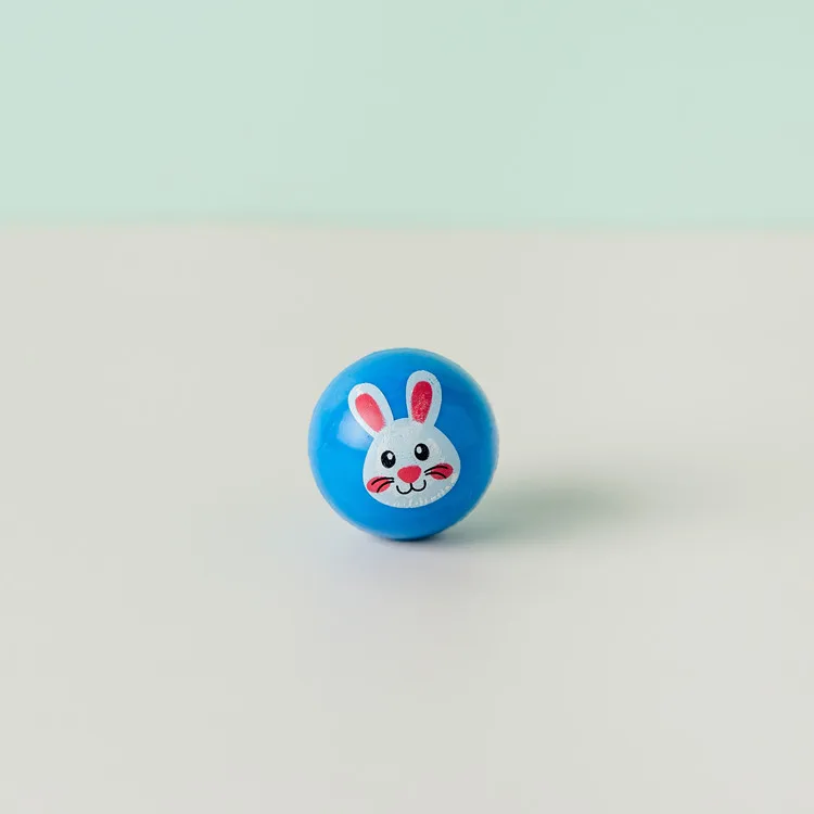 Hot sale custom printed rabbit pattern children animal bouncy ball rubber bouncy balls .jpg