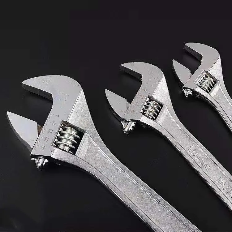 6"8" 10 "12" 15 "高碳钢镀铬可调扳手