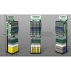 High quality specialty store retail floor metal wire display stand for ceramic tile stone epoxy glue