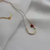 Vintage S925 silver fashion contracted golden match pendant necklace