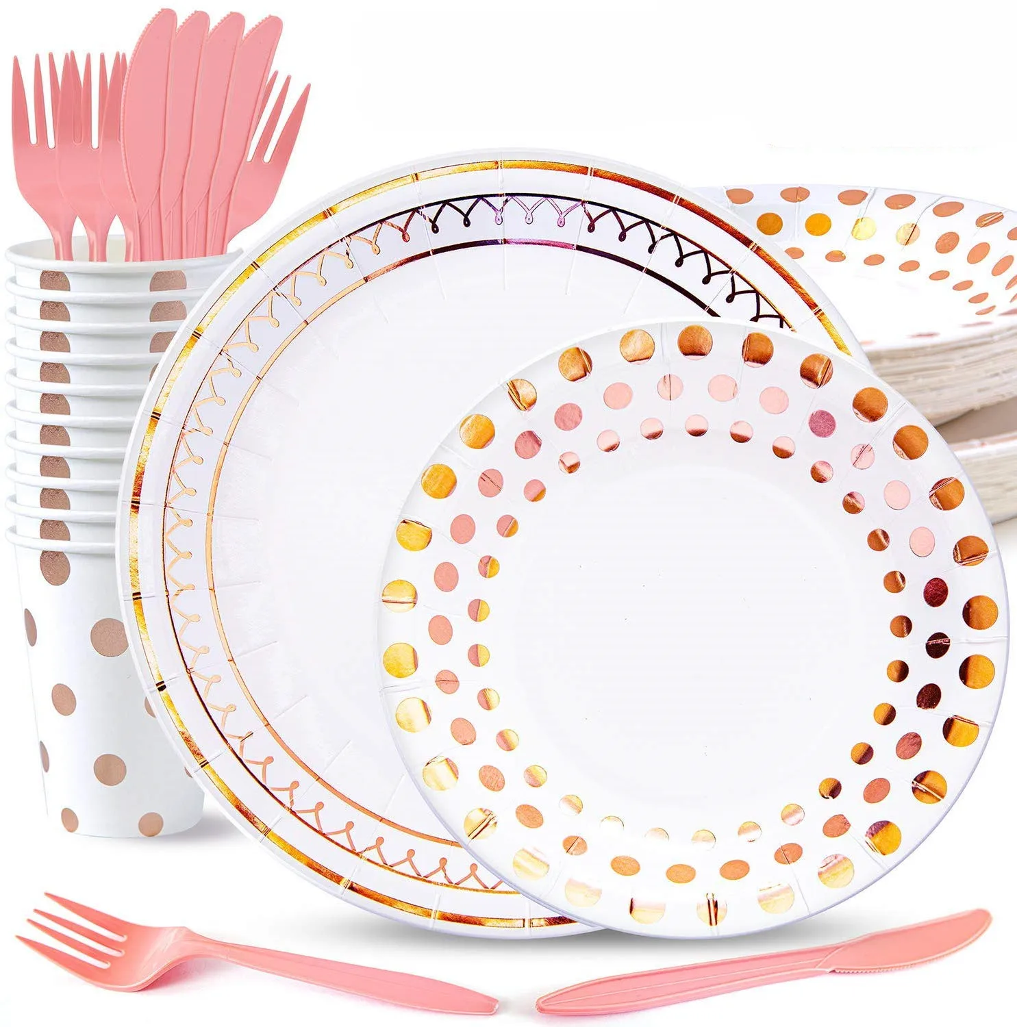 Biodegradable Plate And Cups Set Party Paper Plates Cup And Napkins