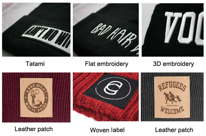 Unisex-Gorros kundenspezifischer GroßhandelsLogo Winter Knitted Beanie Cap einfacher Beanie Hat Wholesale