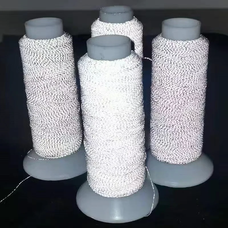 Reflective Yarn For Embroidery Machine Reflective Thread Luminous Yarn