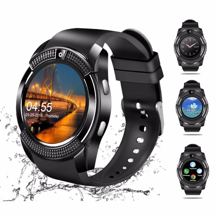 

V8 Smartwatch Heart Rate Monitor Watch Smart Bracelet Sport Wristband Watch