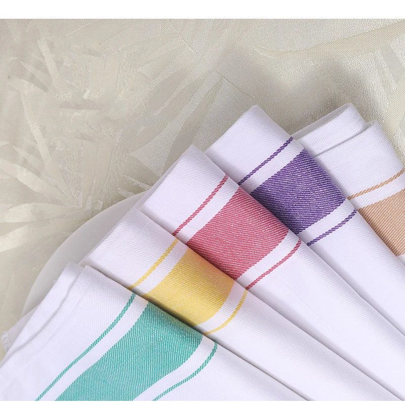 Hotel Restaurant Cloth Napkins 100% Cotton Natural Table Linen Yarn ...