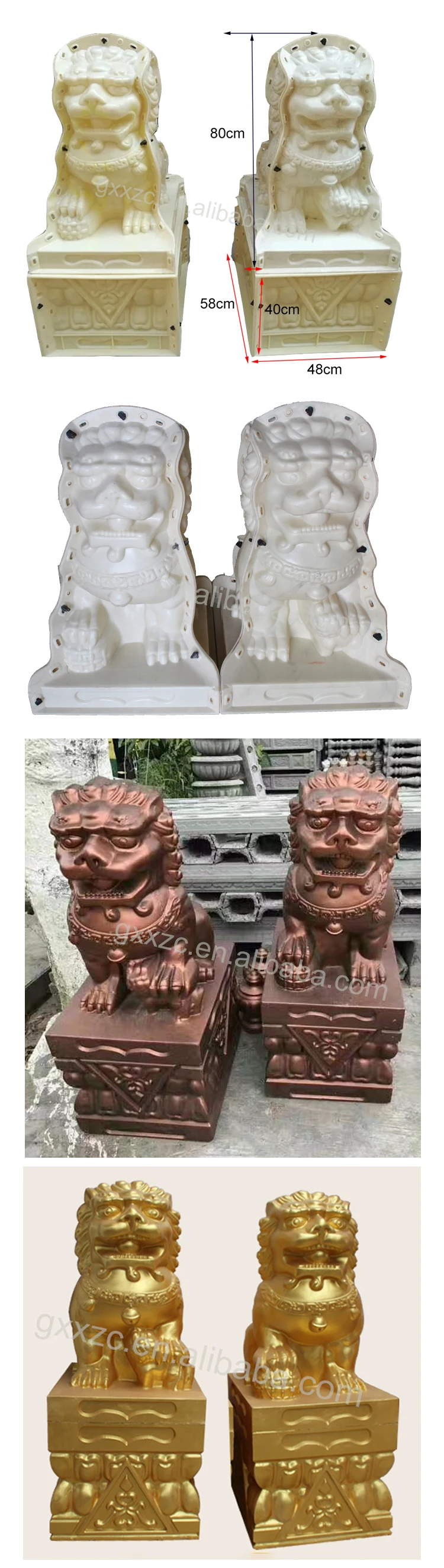 High Quality Plastic Lion Concrete Statue Molds - Buy Concrete Statue