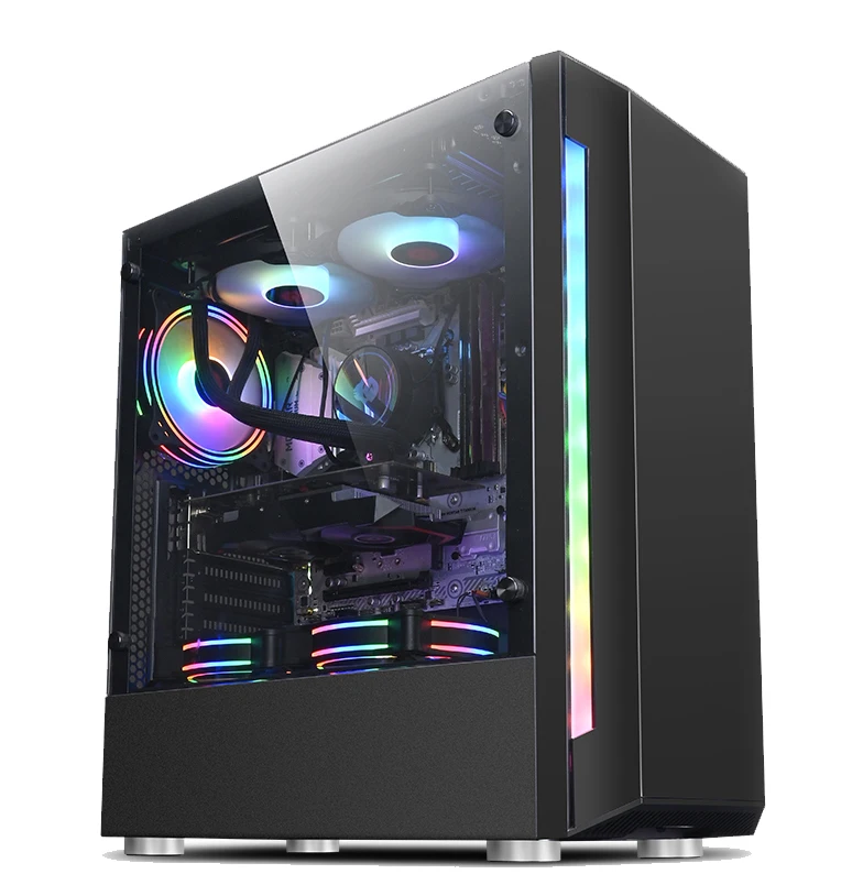 Gaming Desktop Inplay Gaming Set Tempered Glass Rgb Gaming Pc Cpu ...