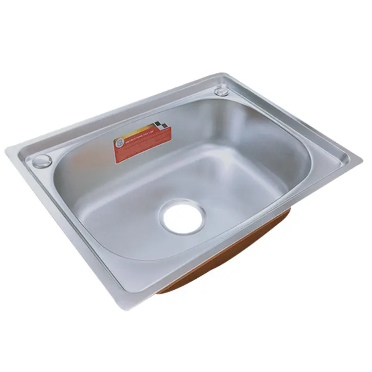 Factory Price Single Basin Sink Stainless Steel Counter Above Kitchen Large Sink