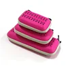 Different Size EVA Soft Towel Case Red Compressed Towel Case