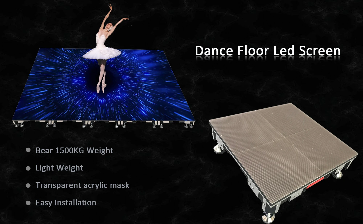 Dance floor led display Outdoor P4.81 500x500mm cabinet good quality screen