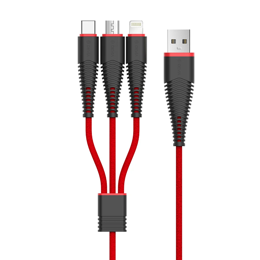 Devia Cheap Fast 2.4A Current USB Data transfer sync charger cable for IOS 6 7 8 9 X XR Type C Android - ANKUX.COM