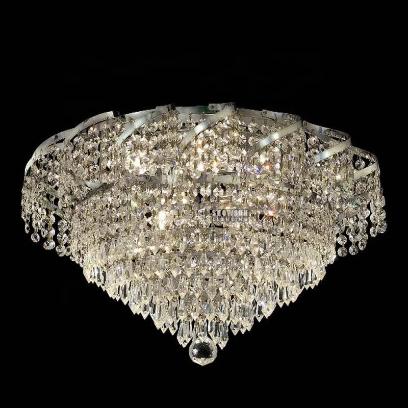 Modern Pendant Flush Mount Ceiling Pendant Crystal Lighting