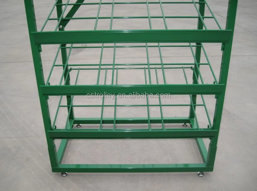 6 Layers Metal Display Racks For Grocery Stores,Six Layers Shelf With