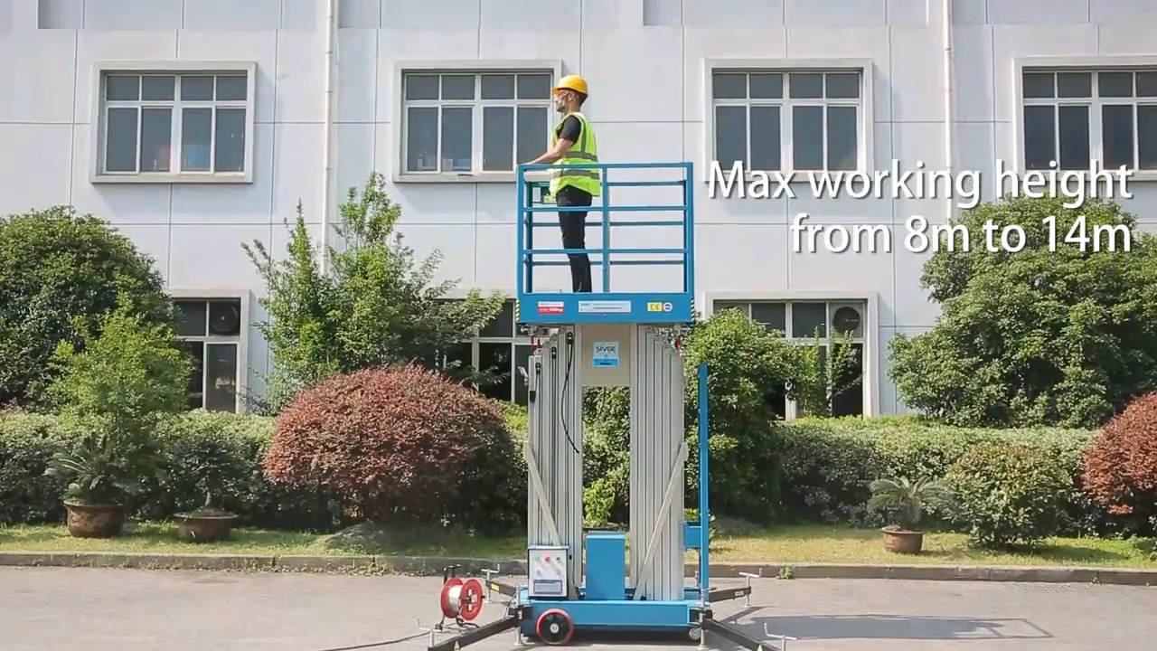 Aluminum Hydraulic Vertical Elevating Platform Lift Mobile Plataformas ...