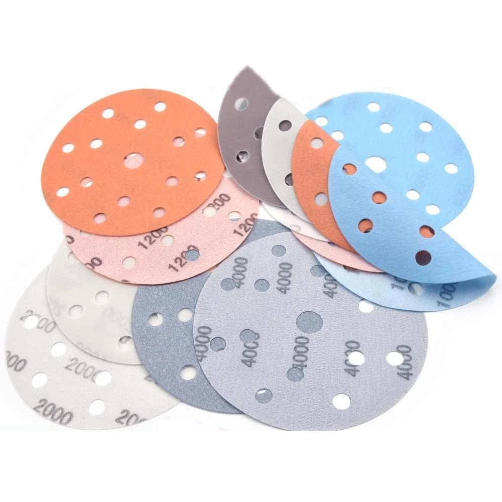 Satc 6 Inch 150mm 17 Holes Soft Film Sanding Disc Sandpaper2000 To 3000