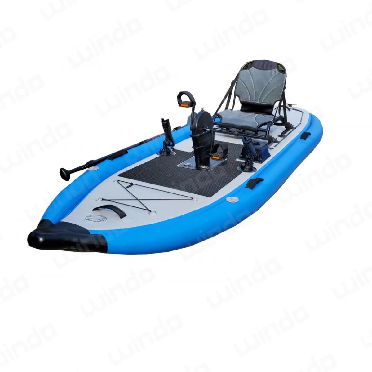 350cm Pedal Foot Driven Fishing Single Kayak Drop Stitch Air Canoe ...