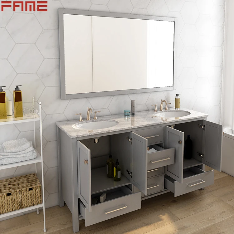 Fame Vanity Bathroom Double Sink Bathroom Vanity,Bathroom Cabinet Vanity Top