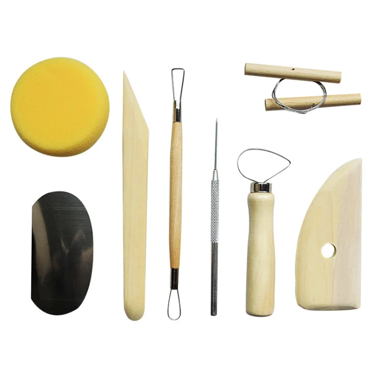 Pottery Tools By Clay Sculpting Tool Set 8 Pieces The Most Essential ...