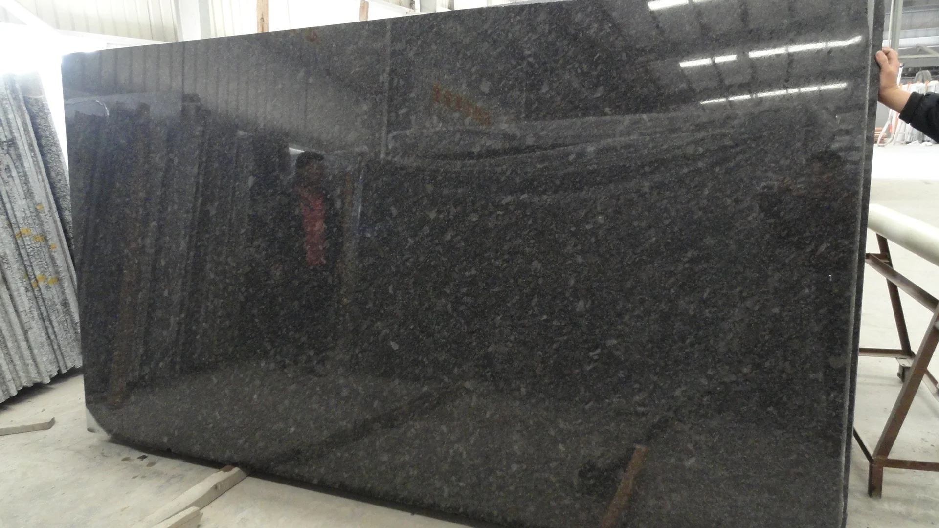 India Silver Pearl Granite,Leather Finish Slab Steel Grey Granite