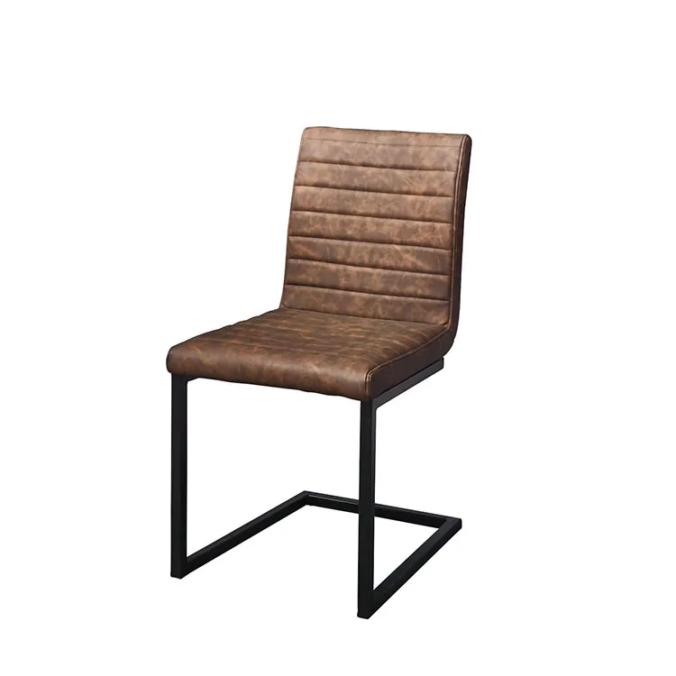 upholstered dining room side chair leather stainless steel style kitchen dining chair leather modern price wholesale