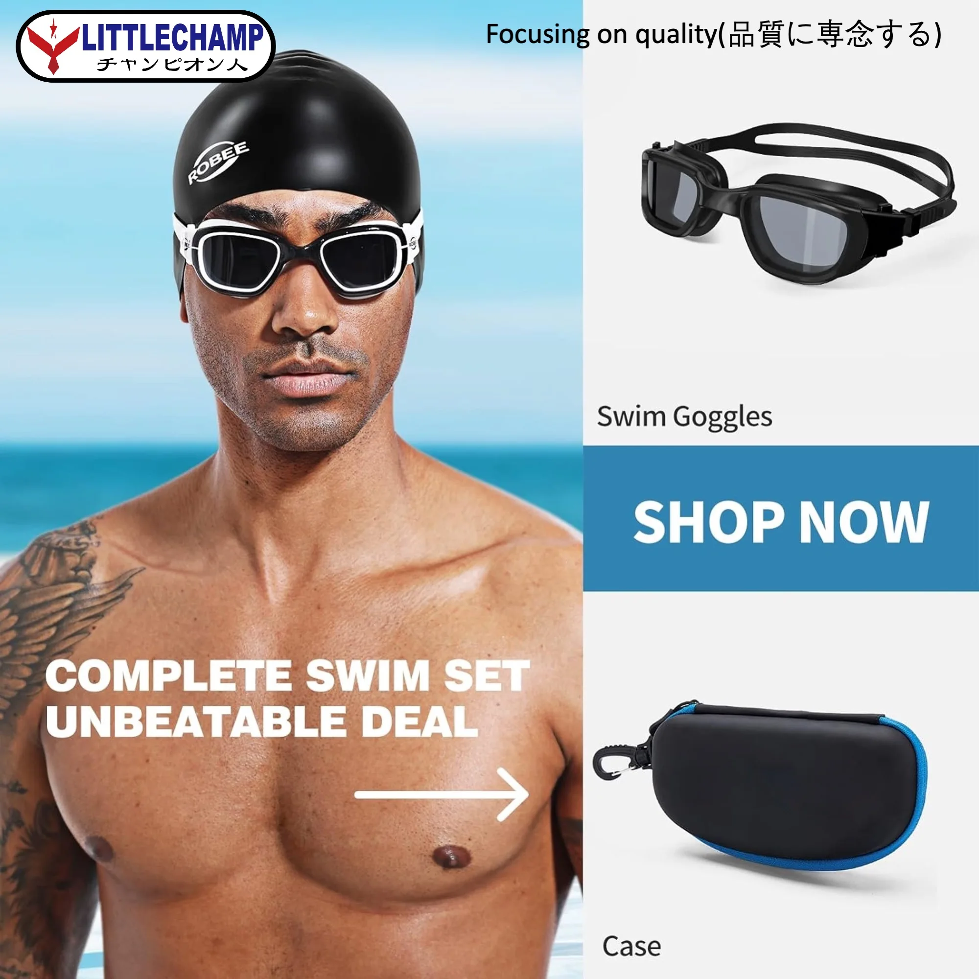 Antifog/mirror Coated/uv Swimming Goggles,Adult Polarized Swim Goggles