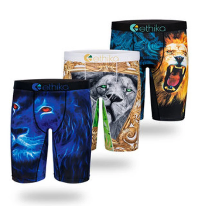 New Animal Ethika Men Underwear Printed Short Polyester Boxers Briefs