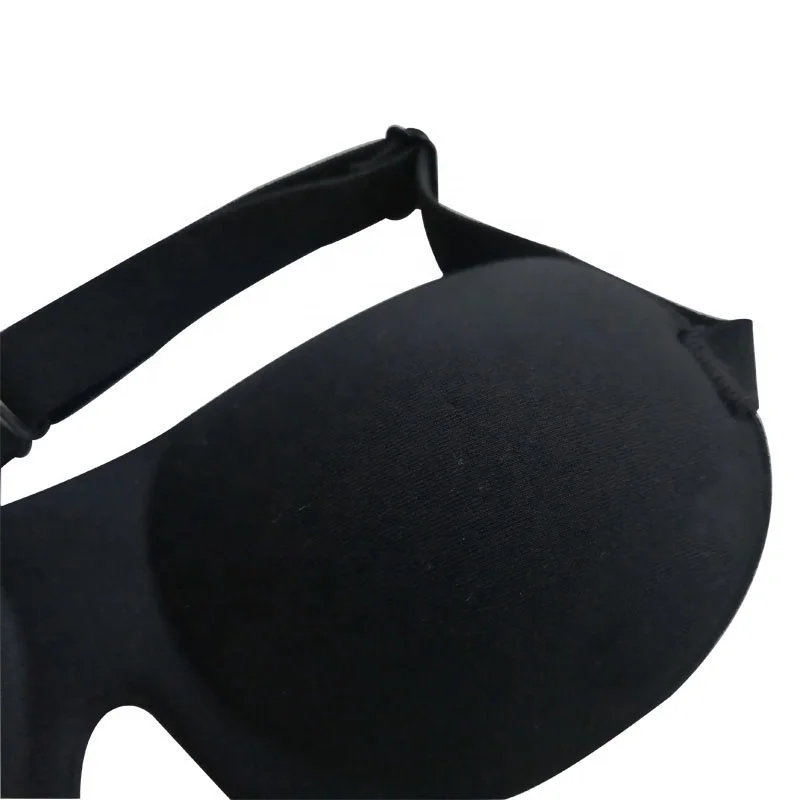 High Quality 3d Pure Black Super Shade Sponge Eye Mask Fit Eye