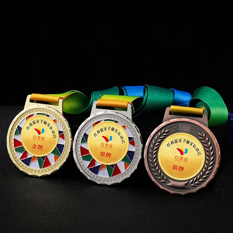 High Quality Customized 65-70mm Metal Medals Sports Event Memorial Graduation Medal Plaque In Stock details