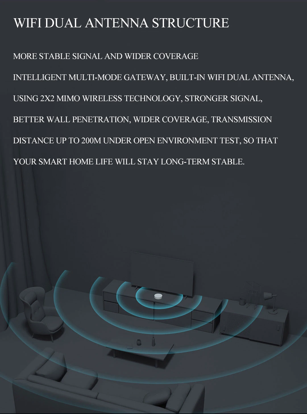 Support WiFi bluetooth Intelligent multi-mode gateway ZigBee 3.0 standard protocol smart hub work with HomeKit - ANKUX.COM