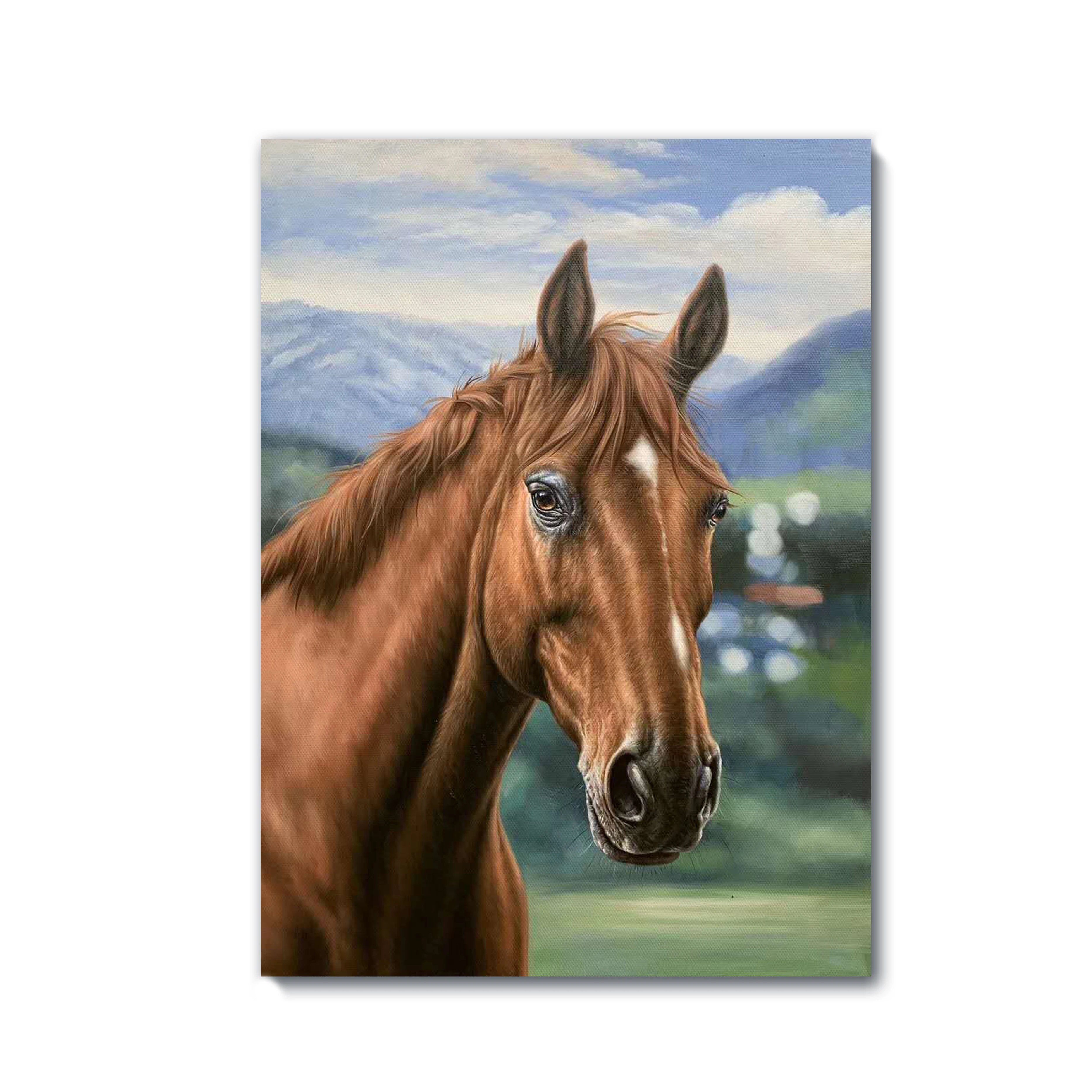 hand painted horse prints oil painting on canvas for living room