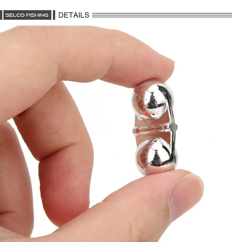 Selco Double Rattle Attractor Cat Fishing Rig Beads Fishing Lure Noise