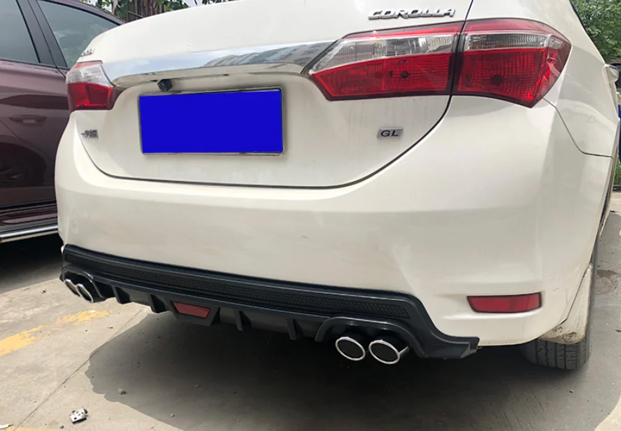 Body Kit Car Rear Bumper Spoiler Lip For Toyota Corolla 2014 2015 2016