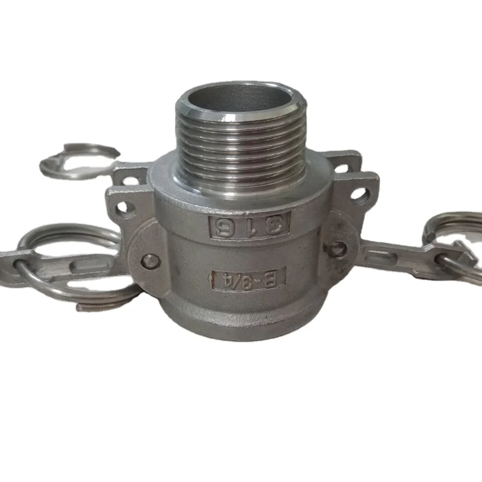 304/316不锈钢凹槽快速接头b型