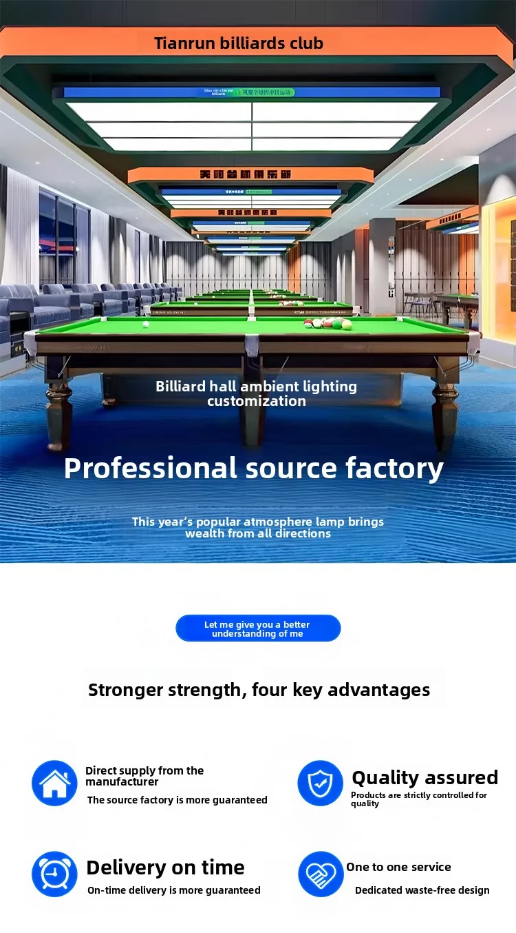 product professional full body illuminated shadowless billiards pendant light style for billiard hall room ceiling lights for atmosphere-0
