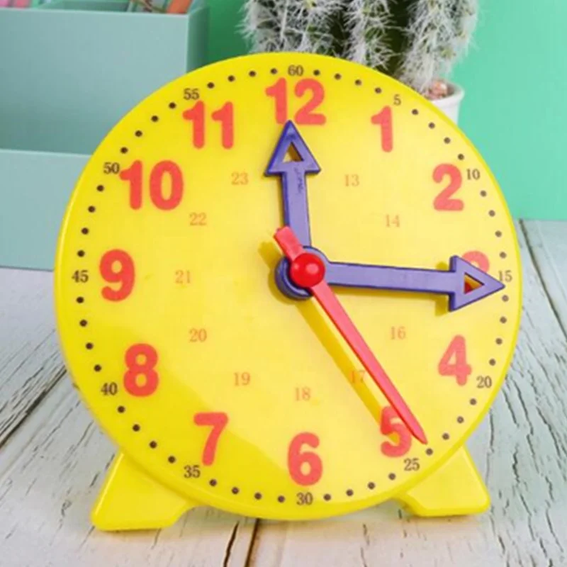 Details about    MM/RM Plastic Student Clocks 15 Educational Time-Telling New Movable Hands 