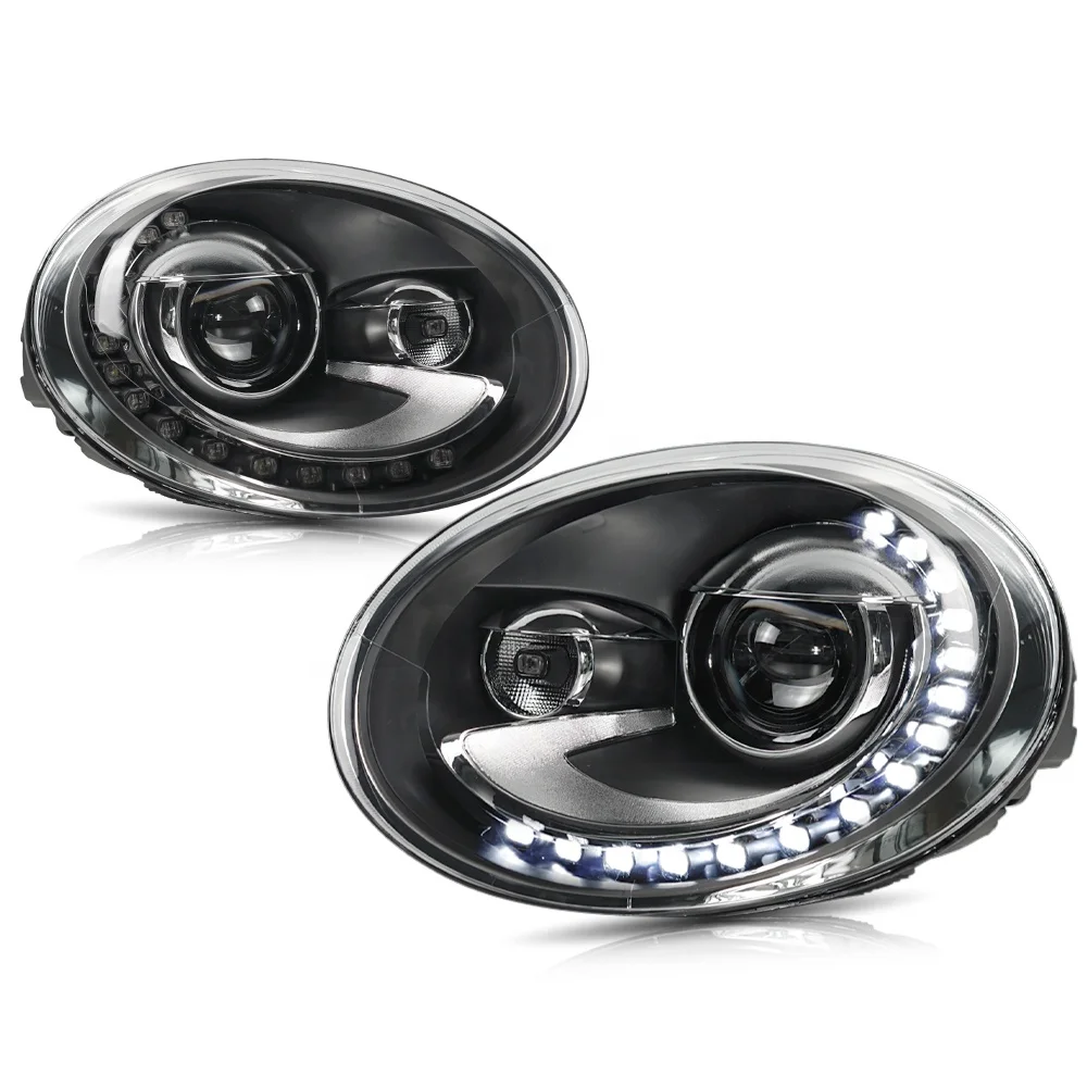 For Beetle headlamp assembly 2014-2020 with day running light Dual Beam Lens no bulbs needed LED headlights For Beetle