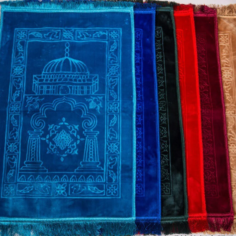 Middle East Raschel 3d Embossed Muslim Prayer Mat Prayer Blanket