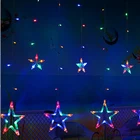 妖精スターカーテンストリングライト girnaldas ルクスナヴィダード led ホリデー照明クリスマスガーデン屋外装飾クリスマスランプ