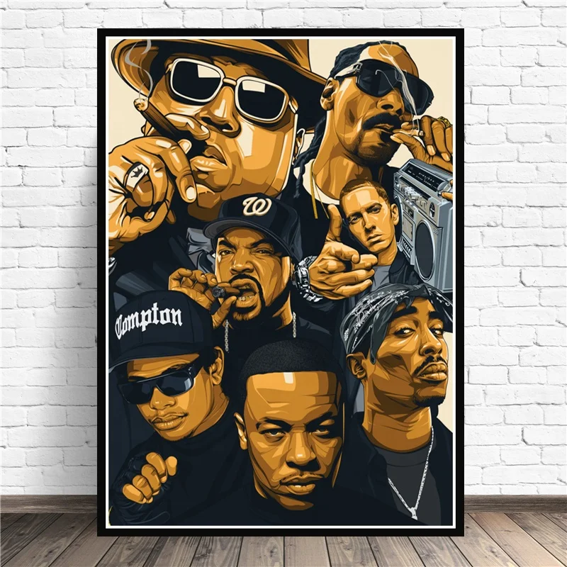 Hip Hop 2PAC Legend Star Posters and Prints for Home Decor