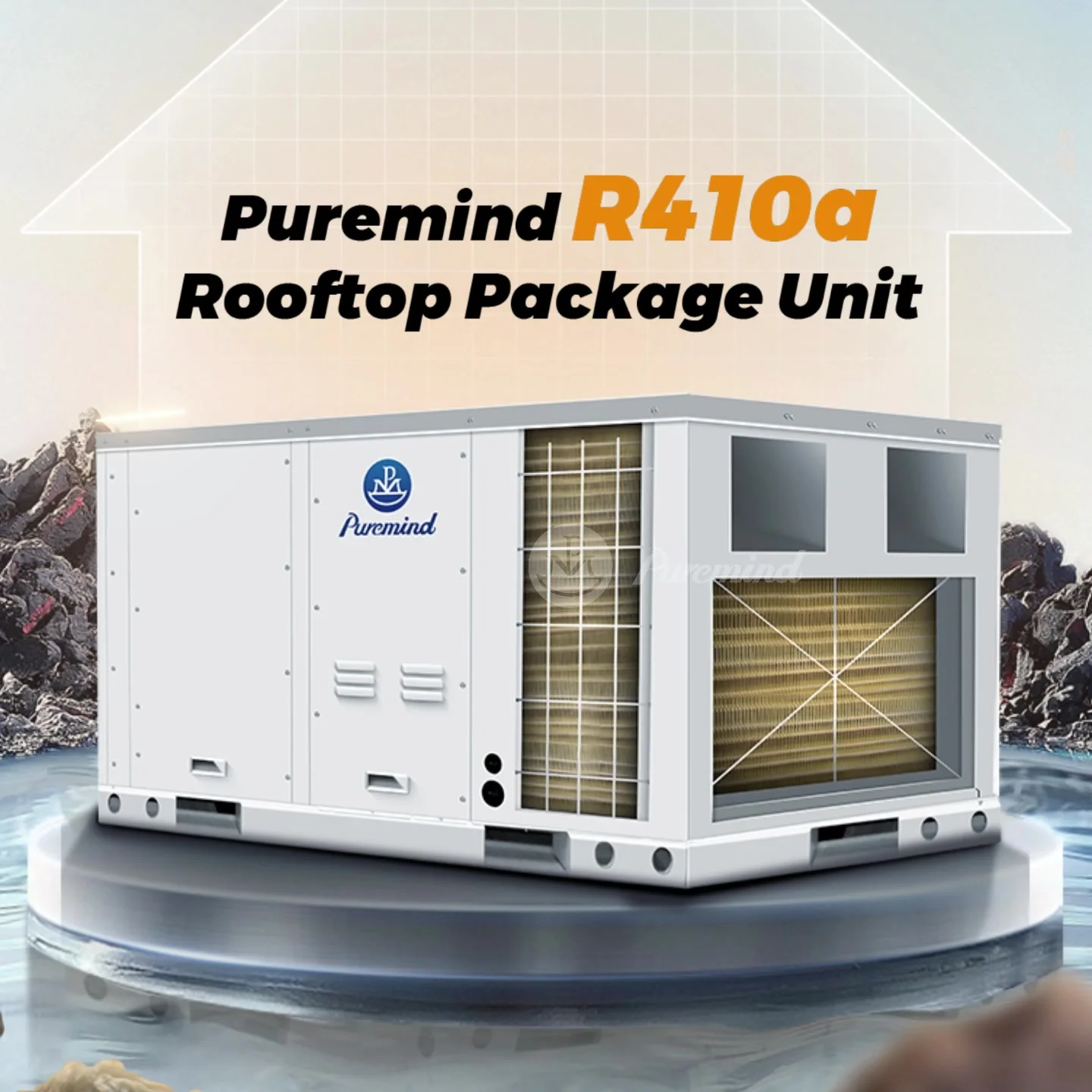 Gree Electric Roof Top Air Conditioner Small Rooftop Packaged Unit Mini  Split DC Inverter Cooling Heating Aire Acondicionado