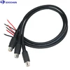 custom used for video input RCA plug male to open wire