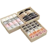 high elastic ion mesh cloth folding underwear socks storage box can be washed compartmentalize closet sorting box