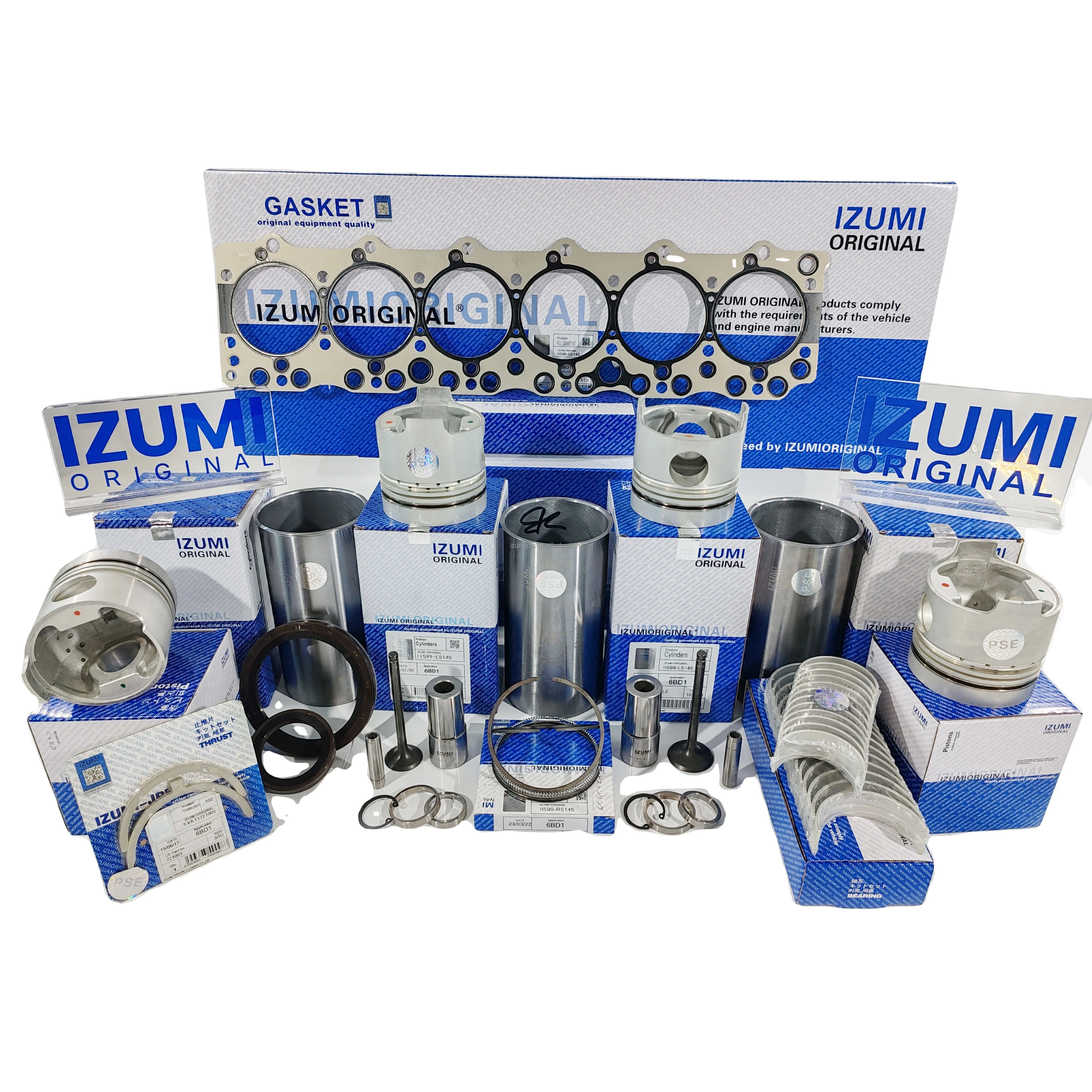 IZUMI Original PISTON LINER KIT 4JJ1 4JG2 4JG1 4JB1 6BG1 6BD1 Fits ISUZU ENGINE