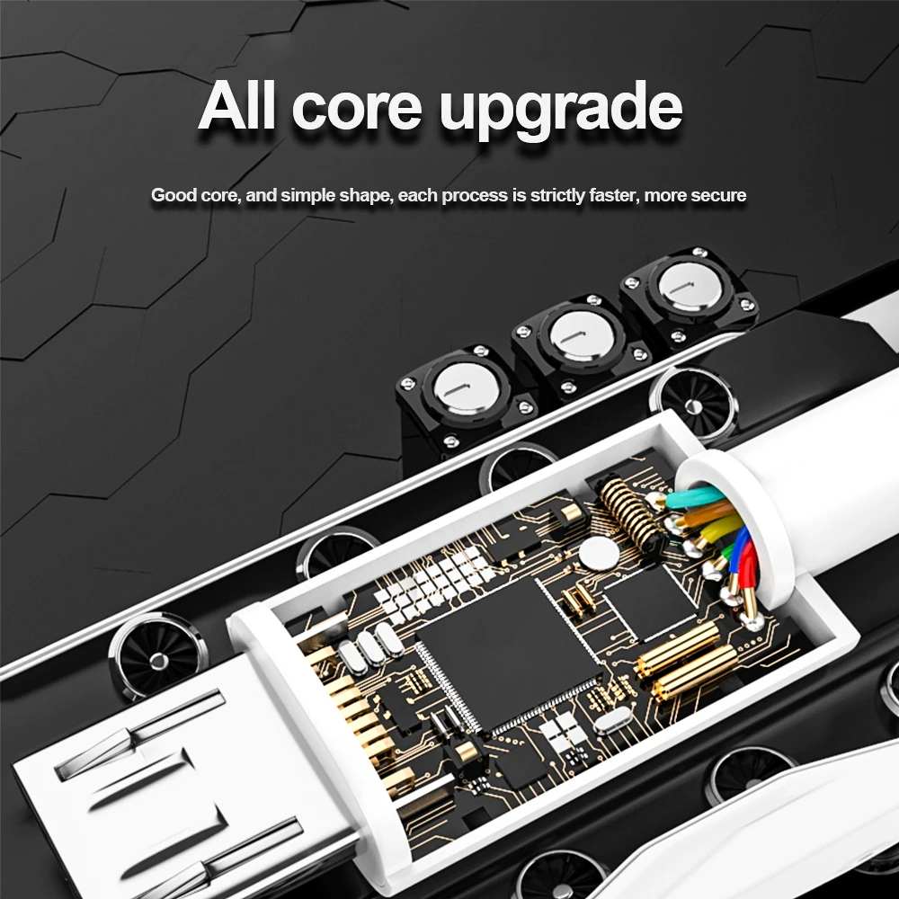 Factory Price USB Type C Cable 3 A Fast Charging C-type Charging Cable Splitter - ANKUX.COM