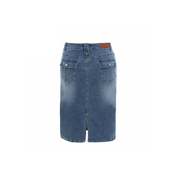 cheap knee length denim skirts