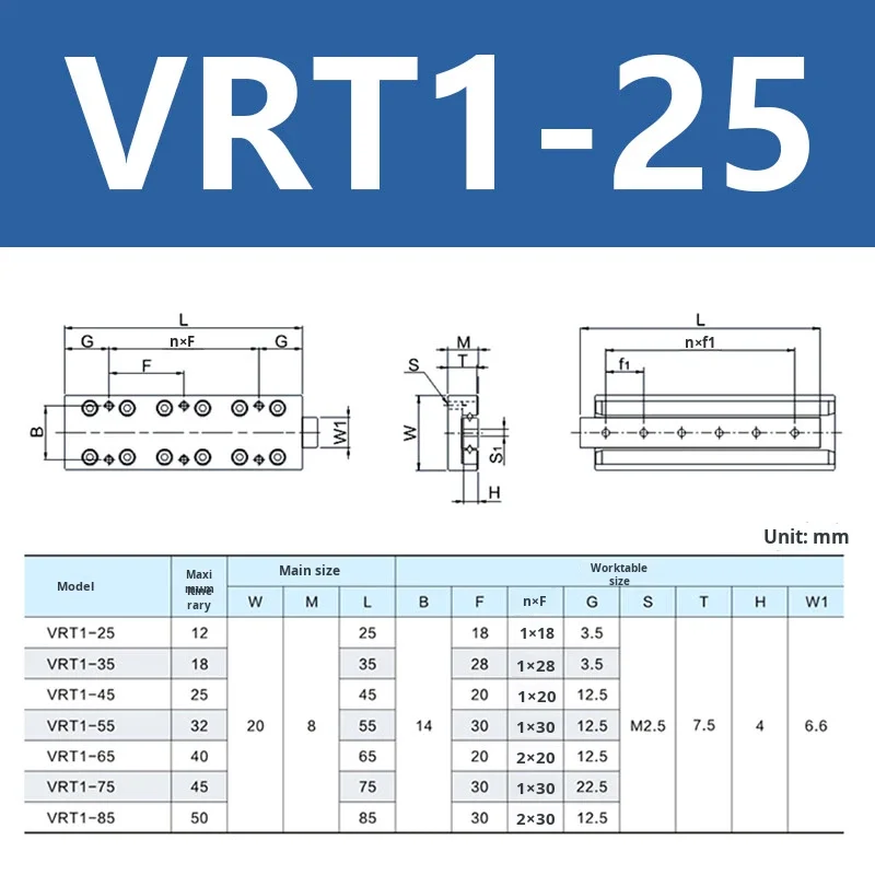 product vrt simple module linear manual x axis cross roller guide rail single axis displacement table micro workbench aluminum-18