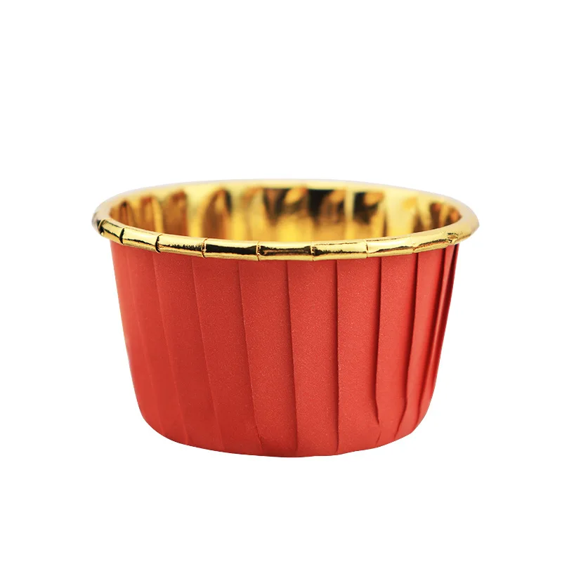 Gold And Silver Cake Cup Container Mouth Cup Thickened Roll Edge Cup