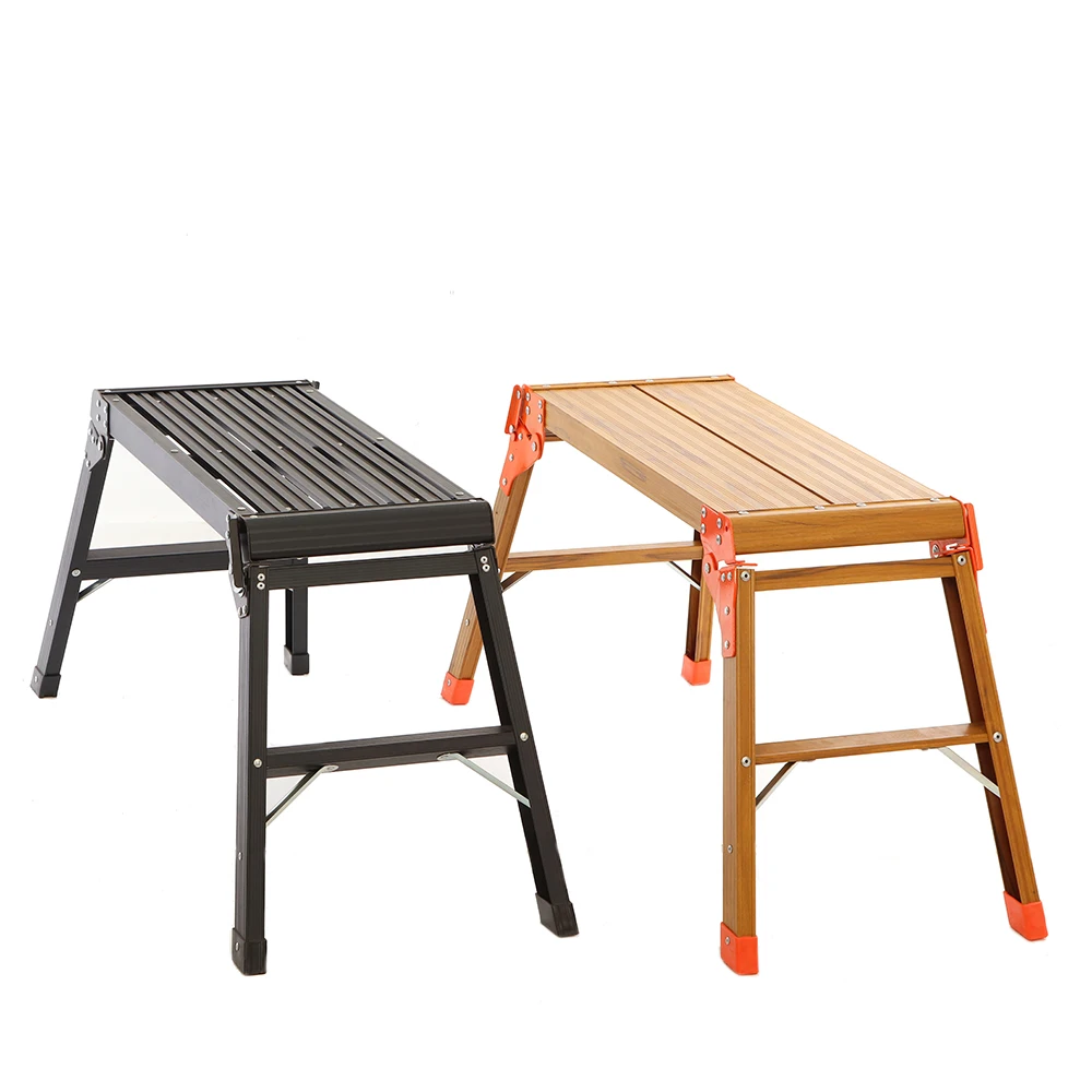 Tall Stepup Work Platform Aluminium Lightweight Foldable Ladder