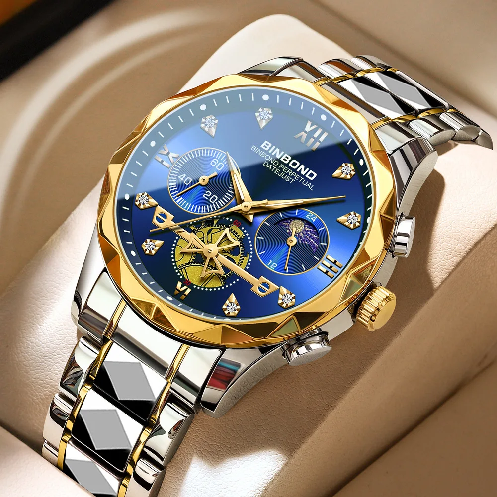 bbbbn BINBOND Chronograph Watch Men B1236 - Business & Style